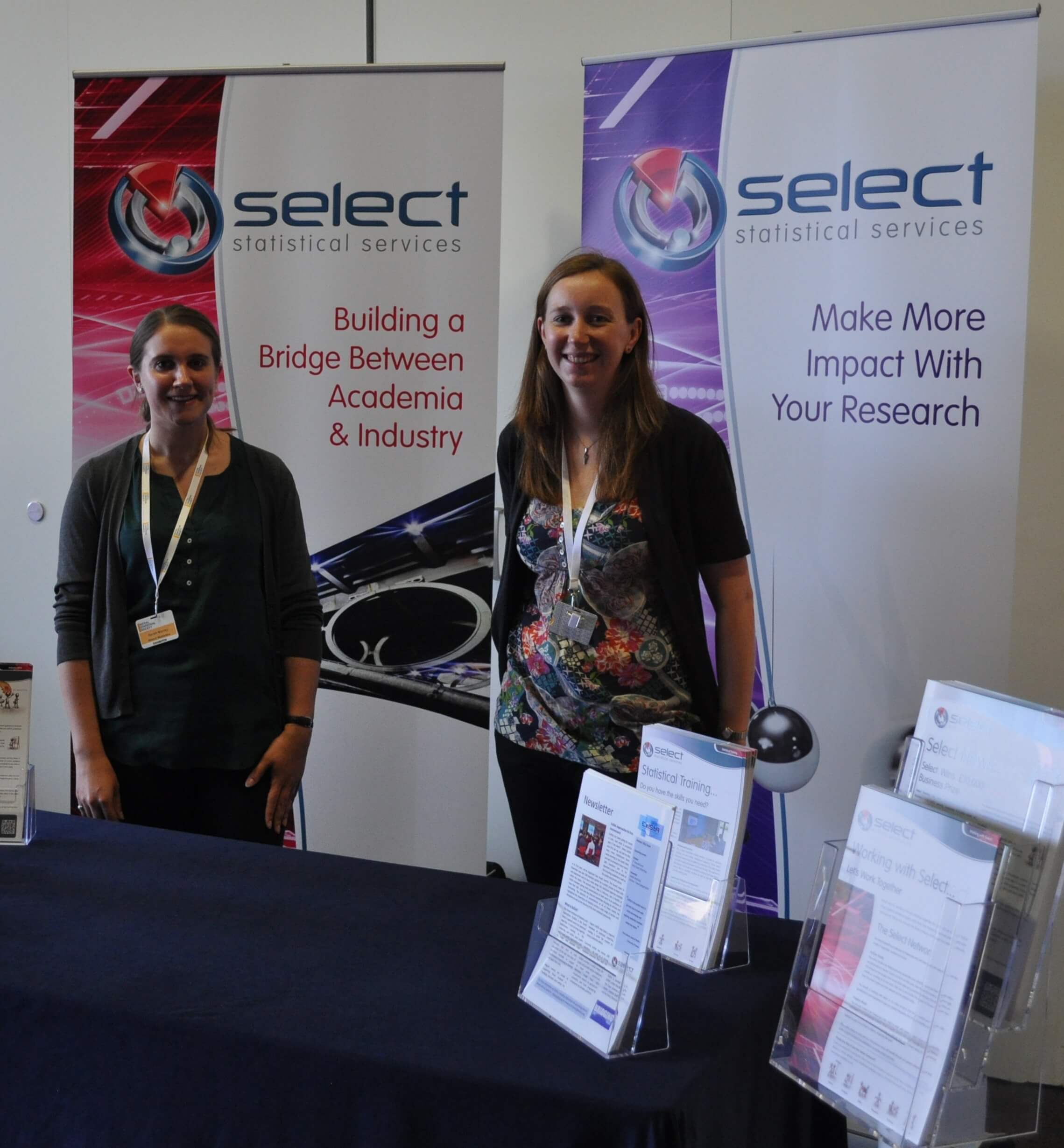 Select Statistics exhibitor's stand at the Royal Statistical Society conference 2012